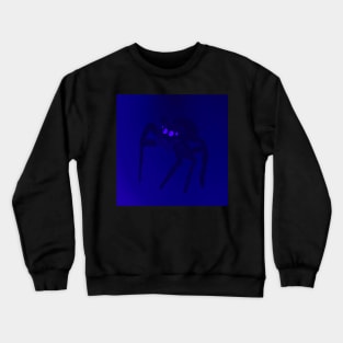 Jumping Spider Drawing V23 (Blue 1) Crewneck Sweatshirt